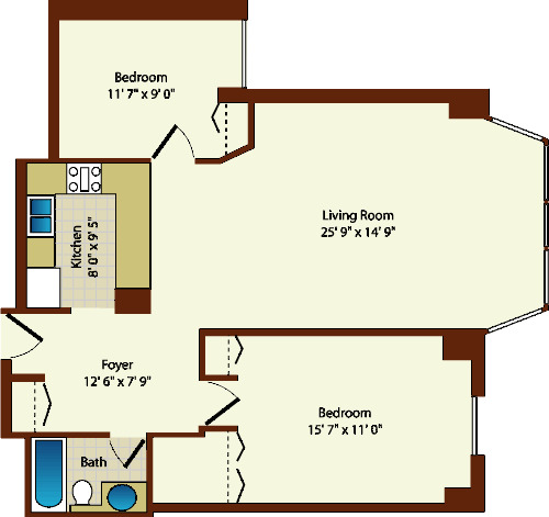 525 W Hawthorne Floorplan - The Windsor